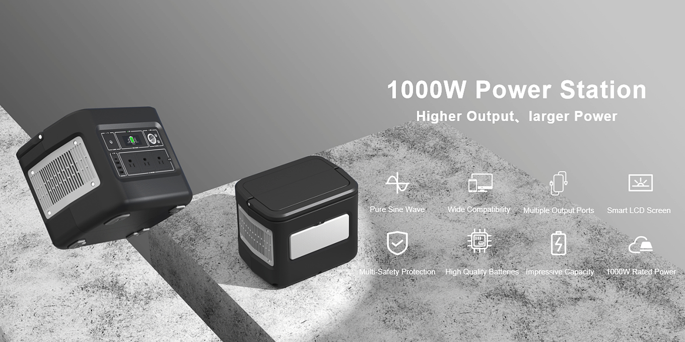 Générateur solaire rechargeable 1000W pour le chargement mobile