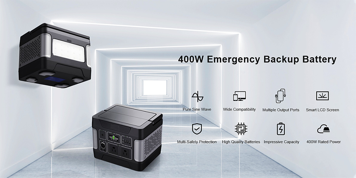 générateur solaire de secours de stockage d'énergie 400W pour le chargement